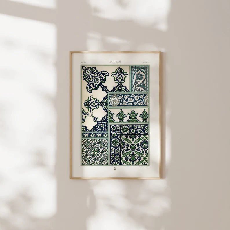 ALBERT RACINET - Persian Pattern Lithograph from 'L'ornement Polychrome' - Pathos Studio - Art Prints