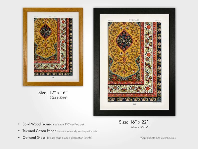 ALBERT RACINET - Persian Pattern Lithograph from 'L'ornement Polychrome' - Pathos Studio - Art Prints