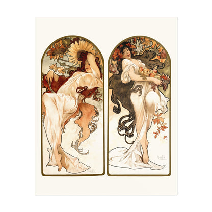 ALPHONSE MUCHA - The Seasons (Part 2) - Pathos Studio - Art Prints
