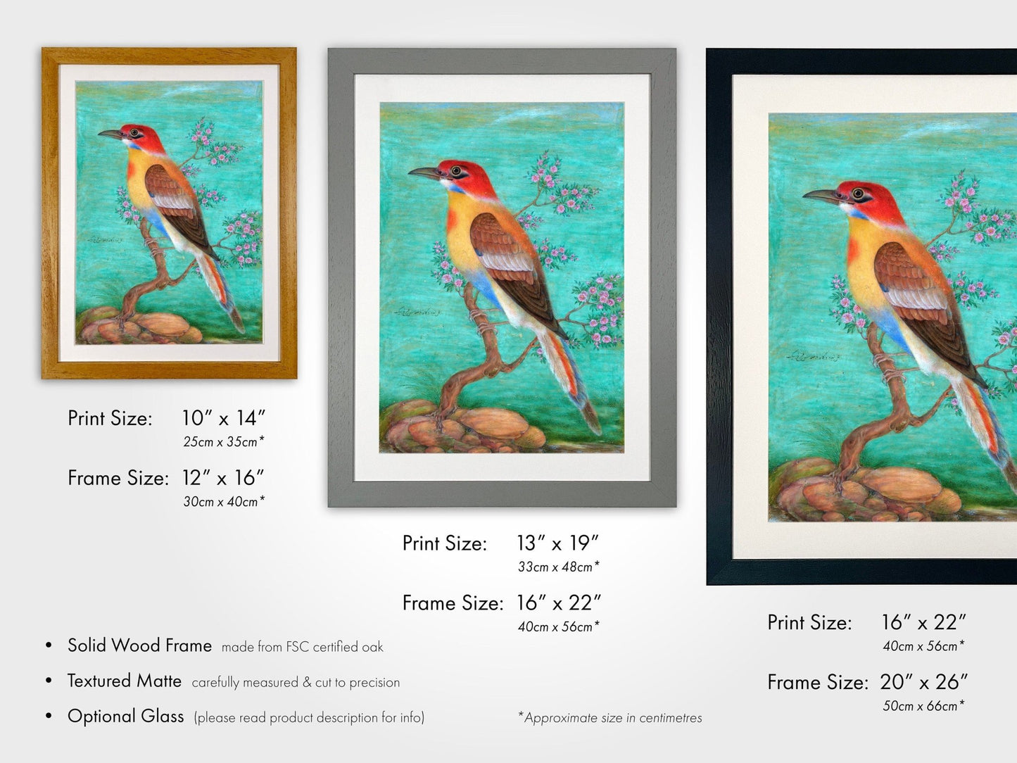 Bee - Eater (Traditional Persian Miniature Art) - Pathos Studio - Art Prints