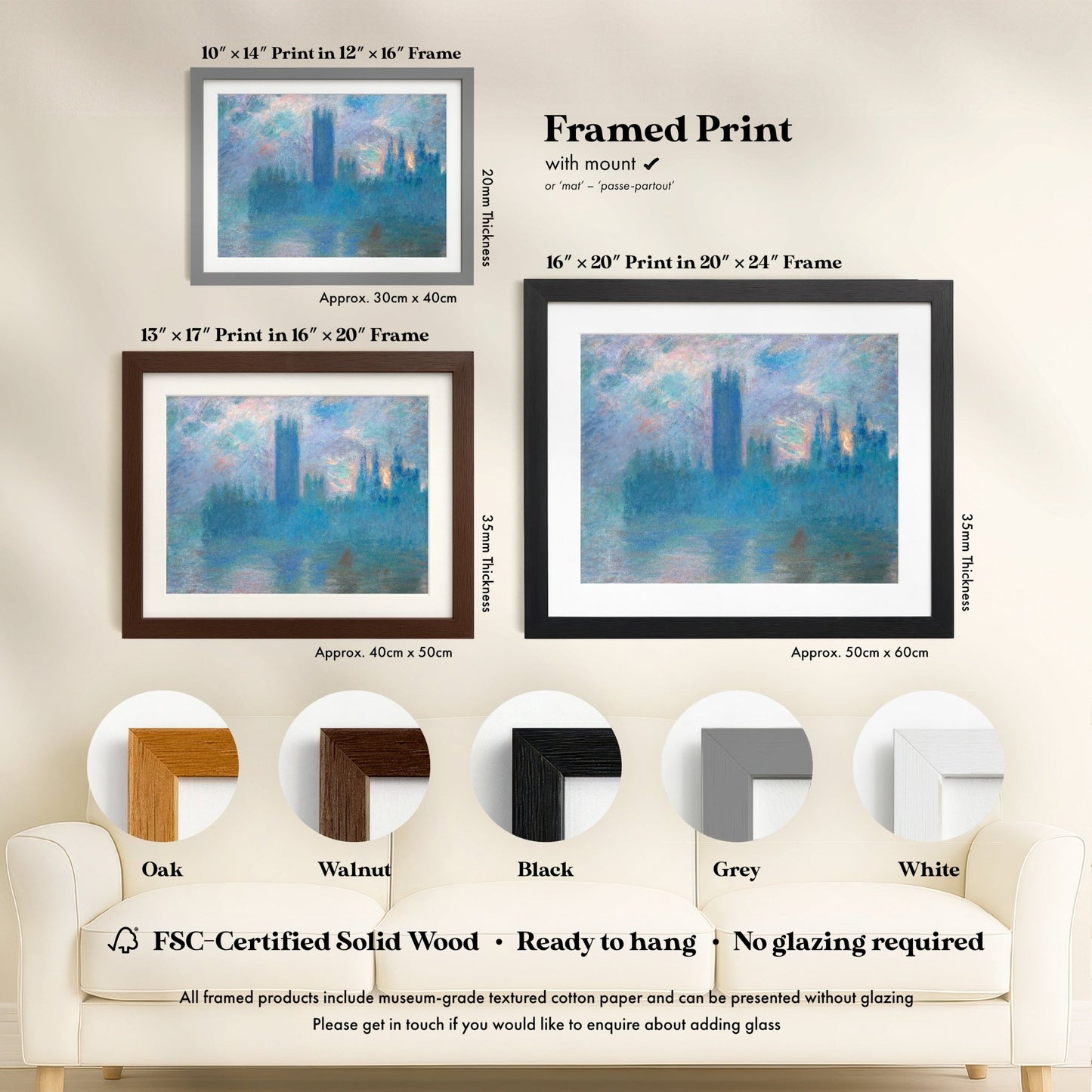 Claude Monet - Houses Of Parliament, London | Art Prints | Pathos Studio