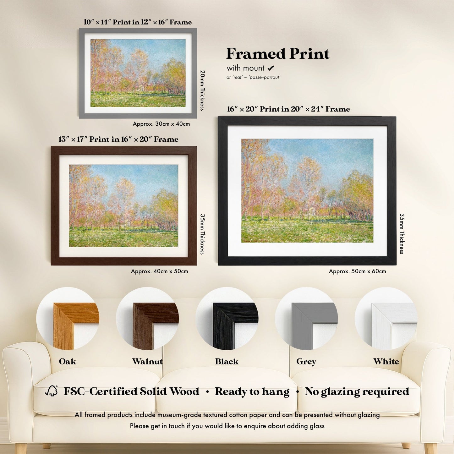 Claude Monet - Spring In Giverny | Art Prints | Pathos Studio