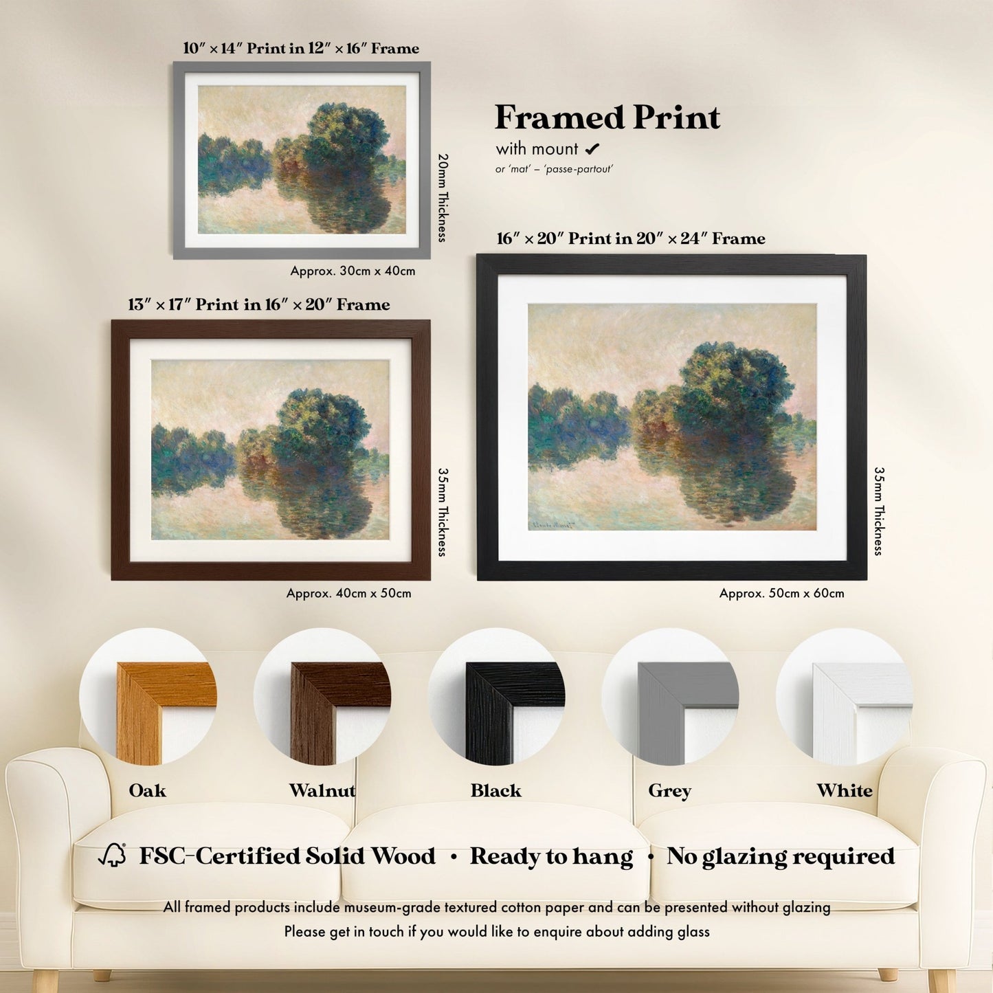 Claude Monet - The Seine at Giverny | Art Prints | Pathos Studio
