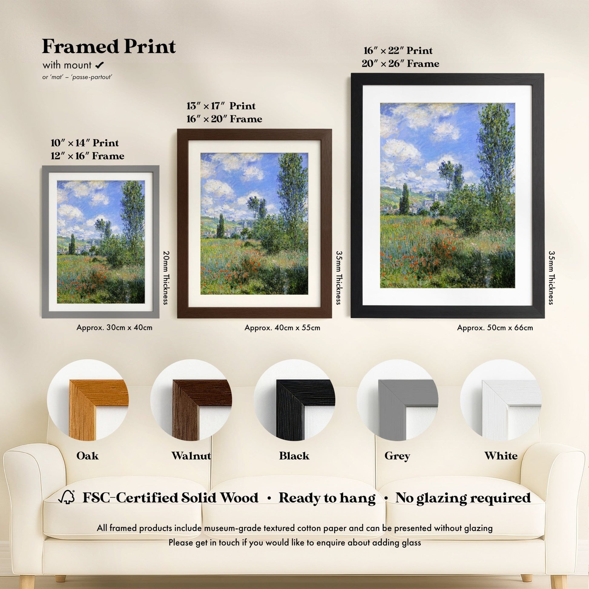 Claude Monet - View of Vétheuil | Art Prints | Pathos Studio