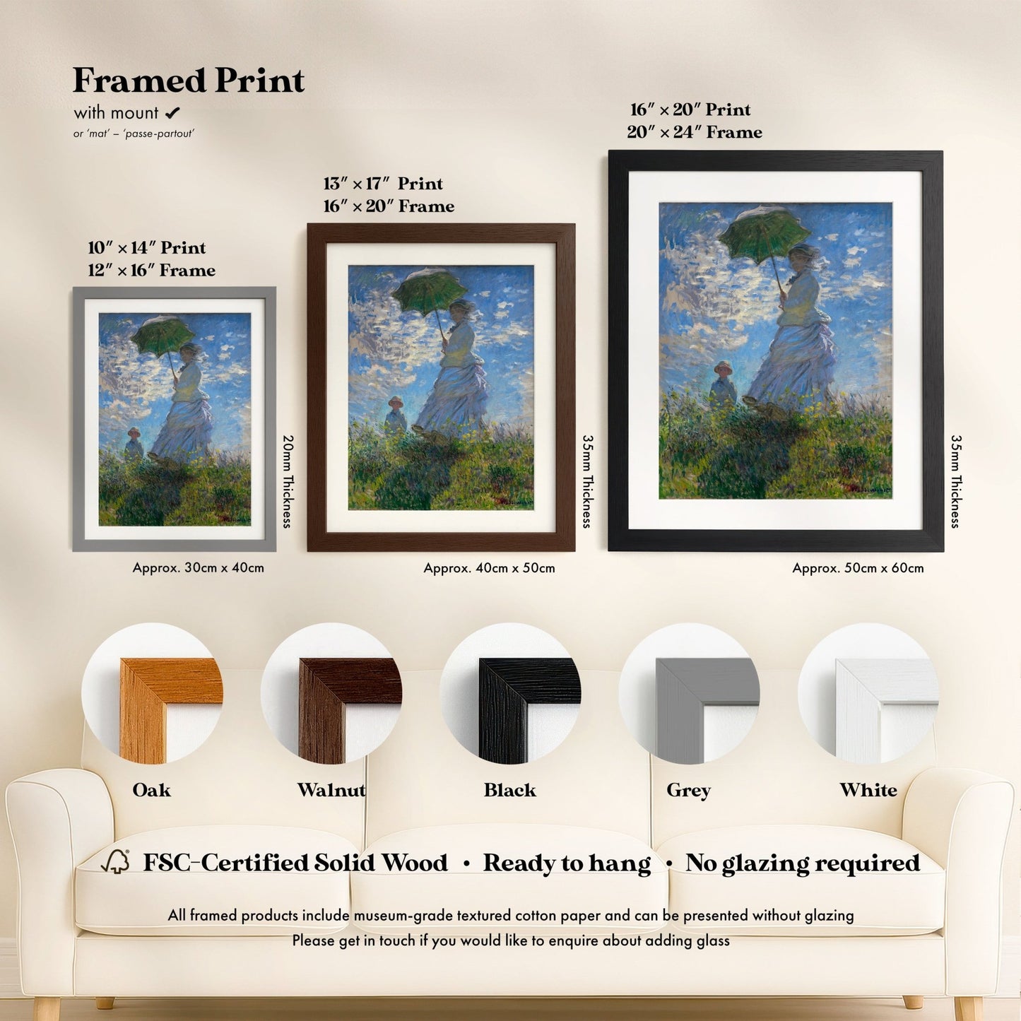 Claude Monet - Woman With Parasol - Madame Monet & Her Son | Art Prints | Pathos Studio