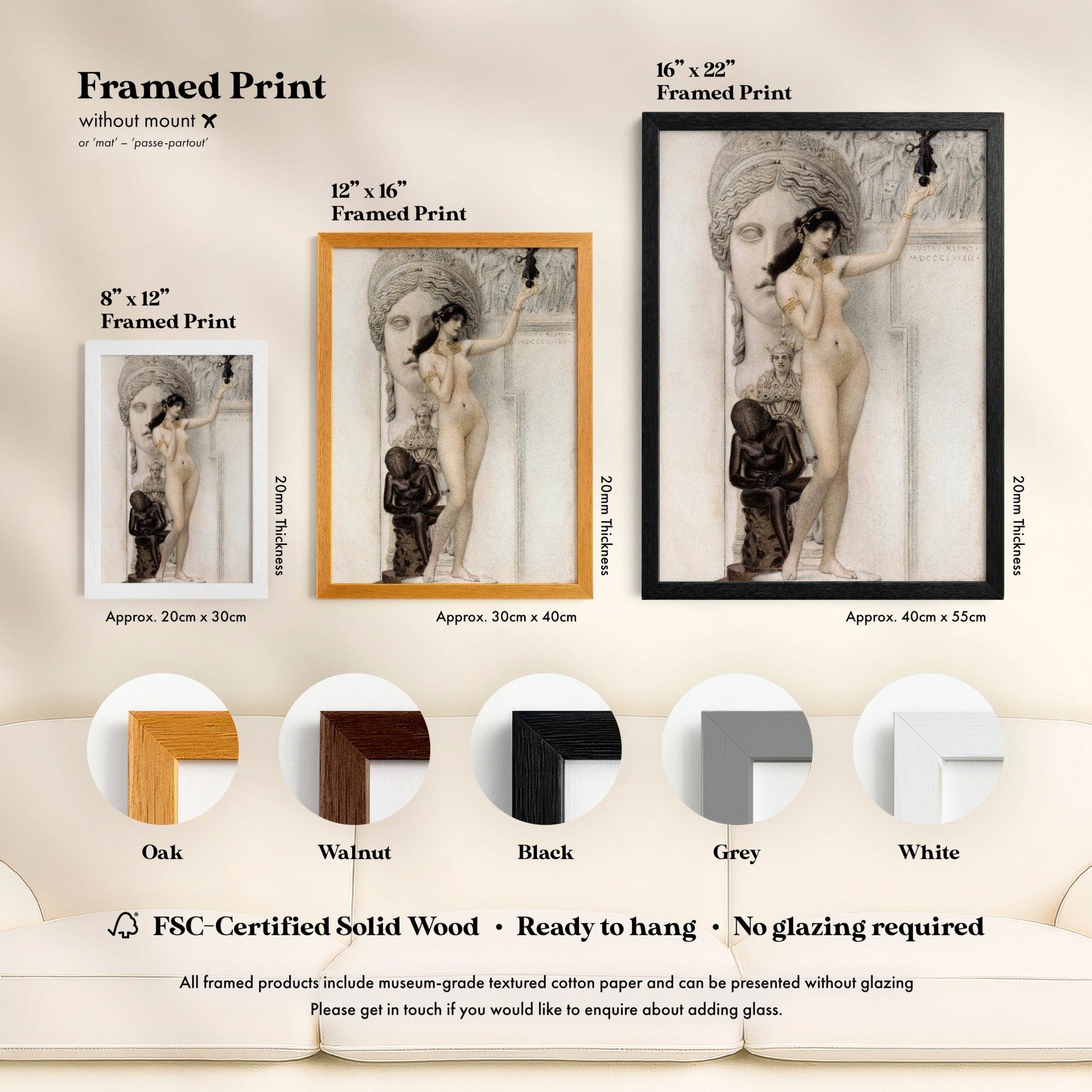 Gustav Klimt - Allegory Of Sculpture | Art Prints | Pathos Studio