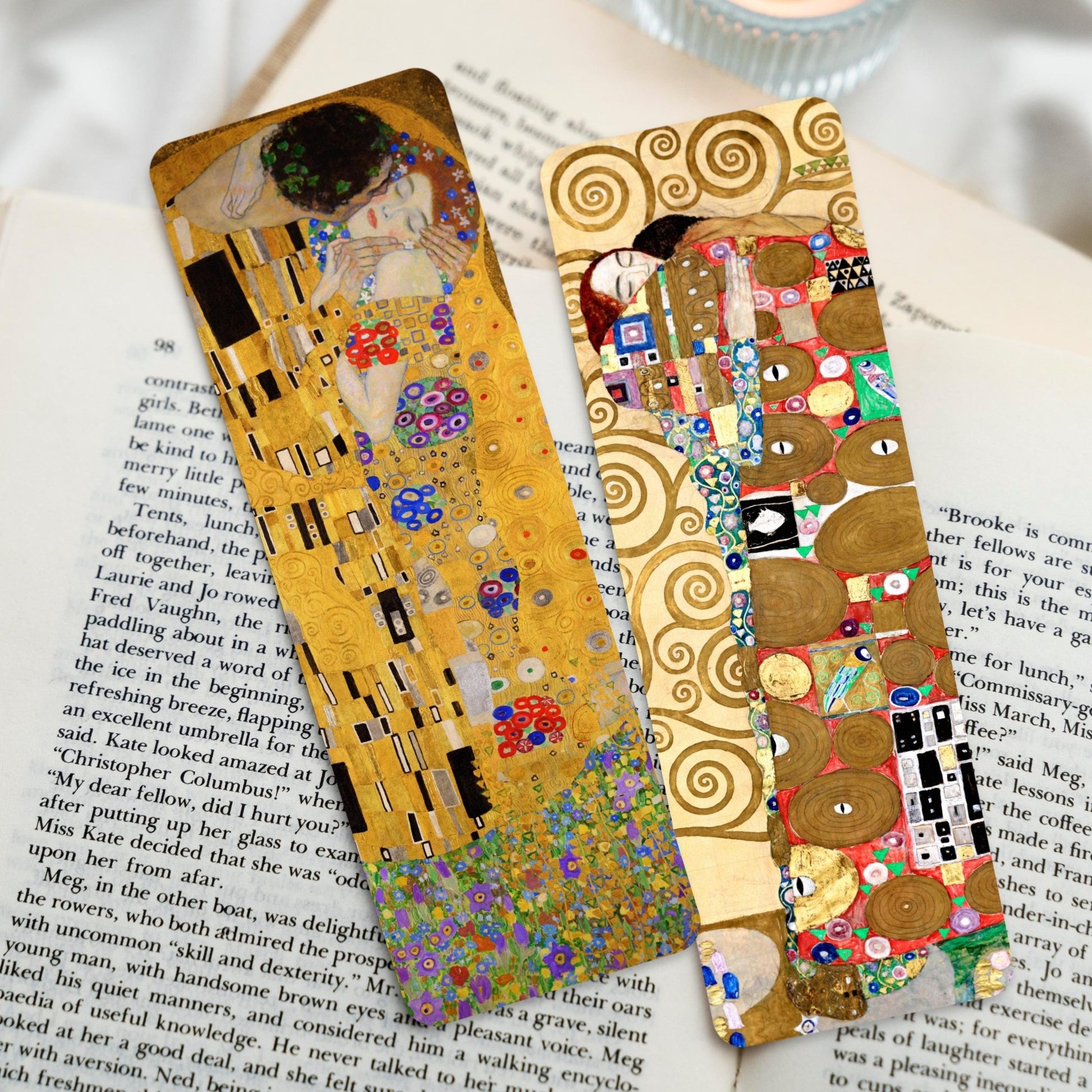 Gustav Klimt Bookmarks: The Kiss / Fulfilment - Pathos Studio - Bookmarks