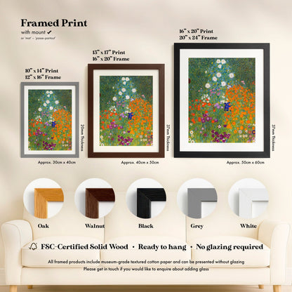 Gustav Klimt - Flower Garden | Art Prints | Pathos Studio