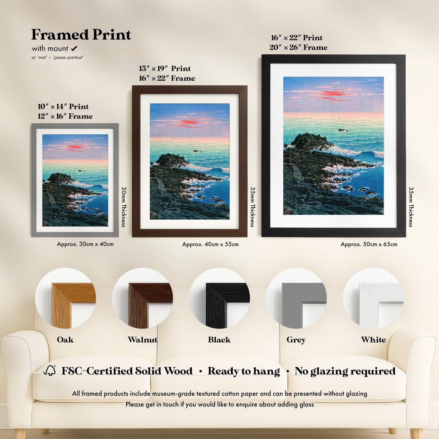 Hasui Kawase - Morning at Cape Inubo | Art Prints | Pathos Studio
