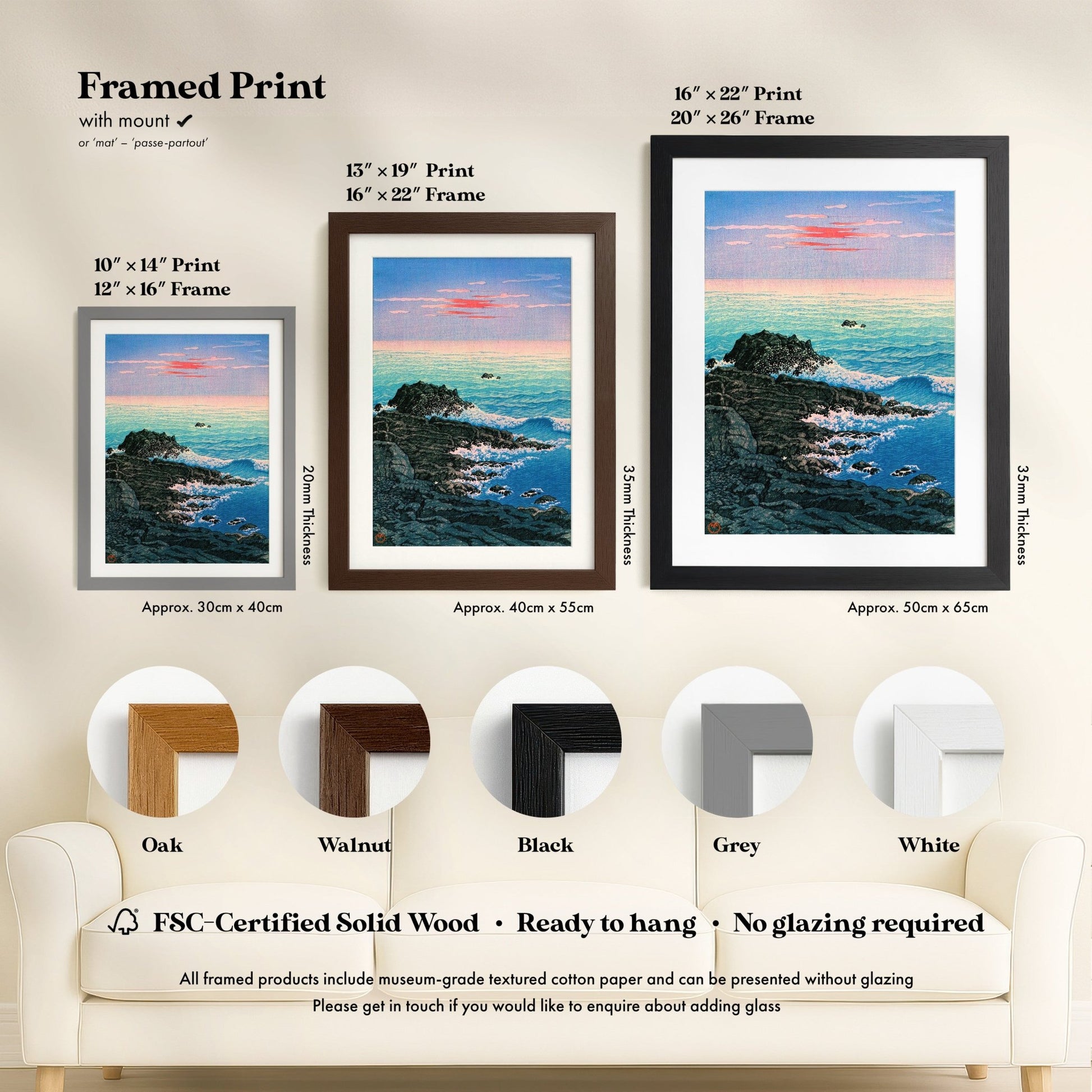 Hasui Kawase - Morning at Cape Inubo | Art Prints | Pathos Studio
