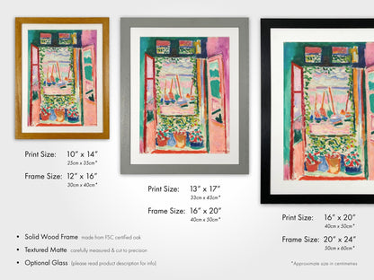 HENRI MATISSE - Open Window - Pathos Studio - Art Prints