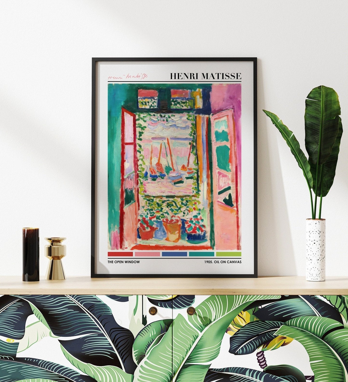 Henri Matisse - Open Window (Color Palette Poster) | Art Prints | Pathos Studio