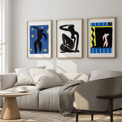 Henri Matisse - Set Of 3 Portrait Cut - Outs | Art Print Sets | Pathos Studio