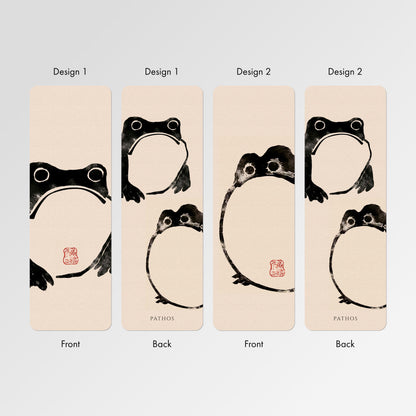 Japanese Bookmarks: Frogs by Matsumoto Hoji