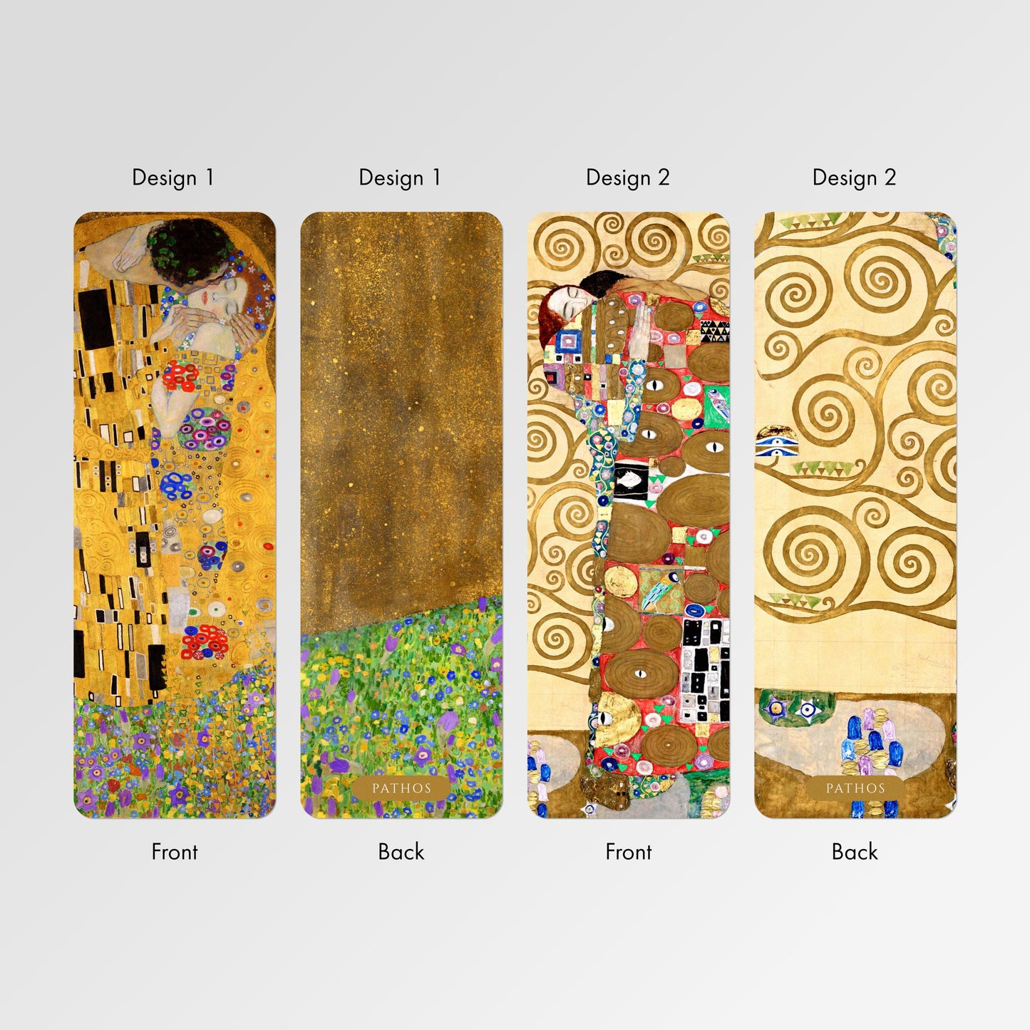 Gustav Klimt Bookmarks: The Kiss / Fulfilment