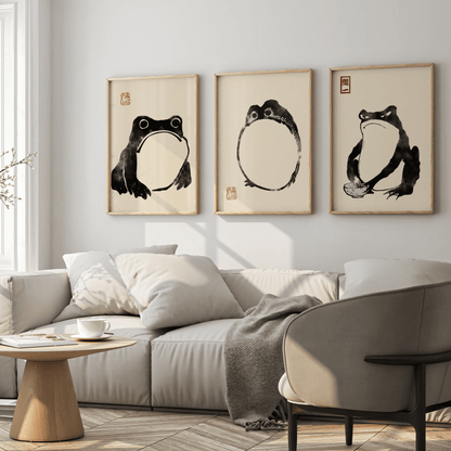 Japanese Frog #3 - Pathos Studio - Art Prints