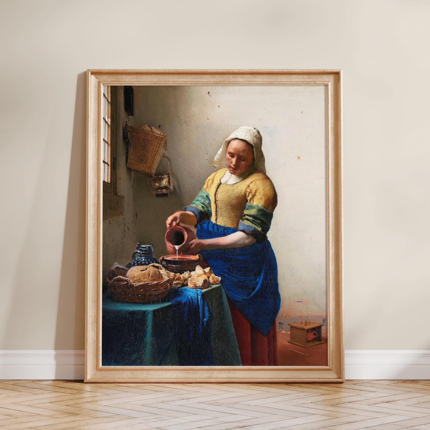 Johannes Vermeer - The Milkmaid | Art Prints | Pathos Studio