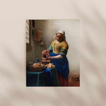 Johannes Vermeer - The Milkmaid | Art Prints | Pathos Studio