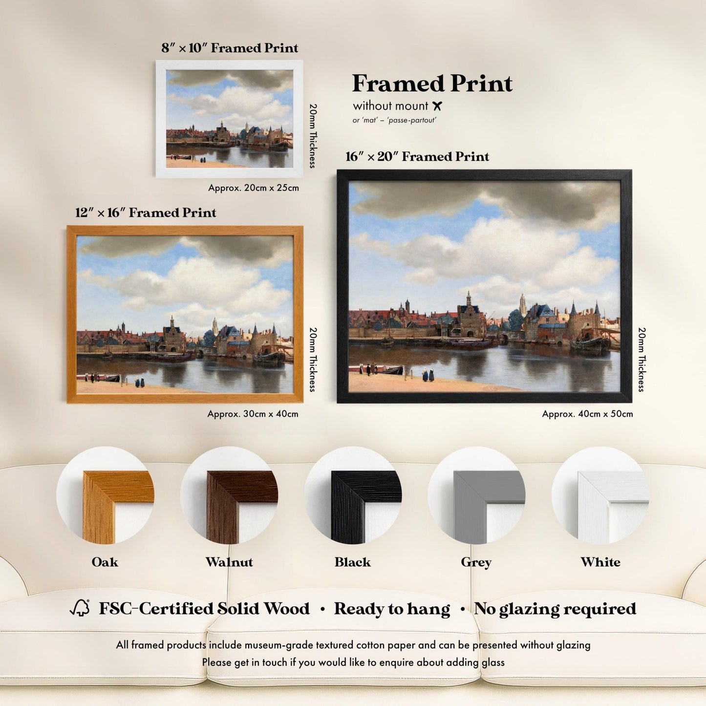 Johannes Vermeer - View of Delft | Art Prints | Pathos Studio