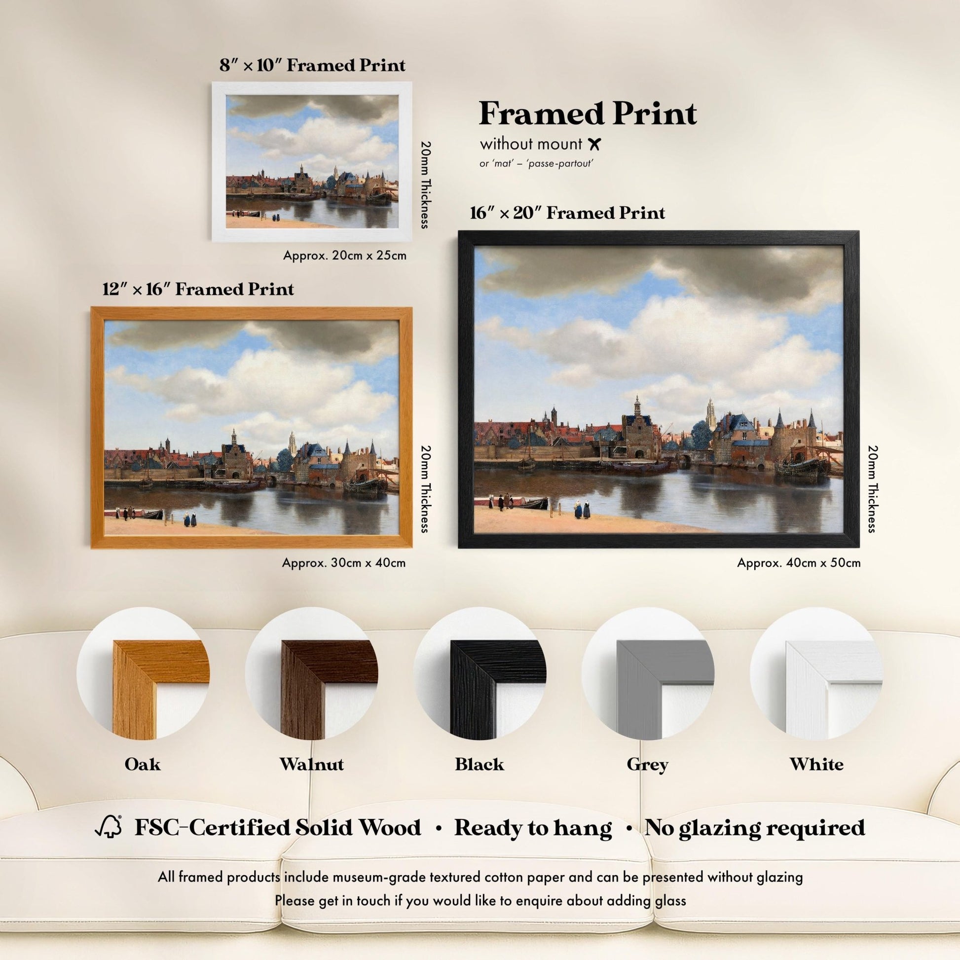Johannes Vermeer - View of Delft | Art Prints | Pathos Studio