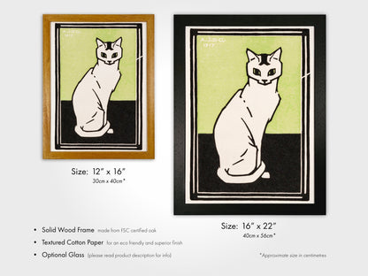 Julie De Graag - Sitting Cat | Art Prints | Pathos Studio