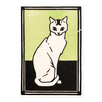 Julie De Graag - Sitting Cat | Art Prints | Pathos Studio
