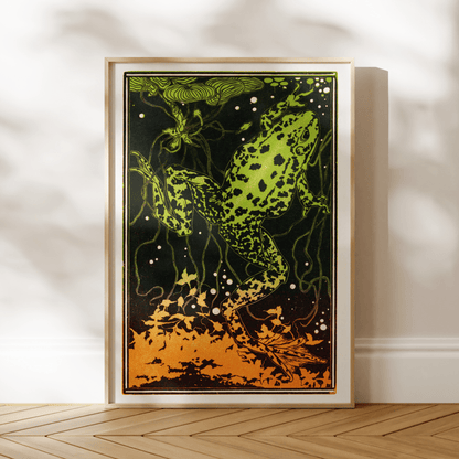 Julie De Graag - Swimming Frog | Art Prints | Pathos Studio