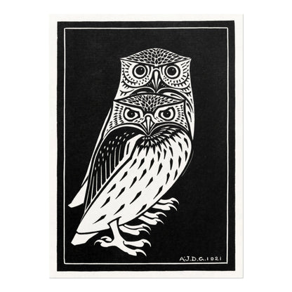 Julie De Graag - Two Owls | Art Prints | Pathos Studio