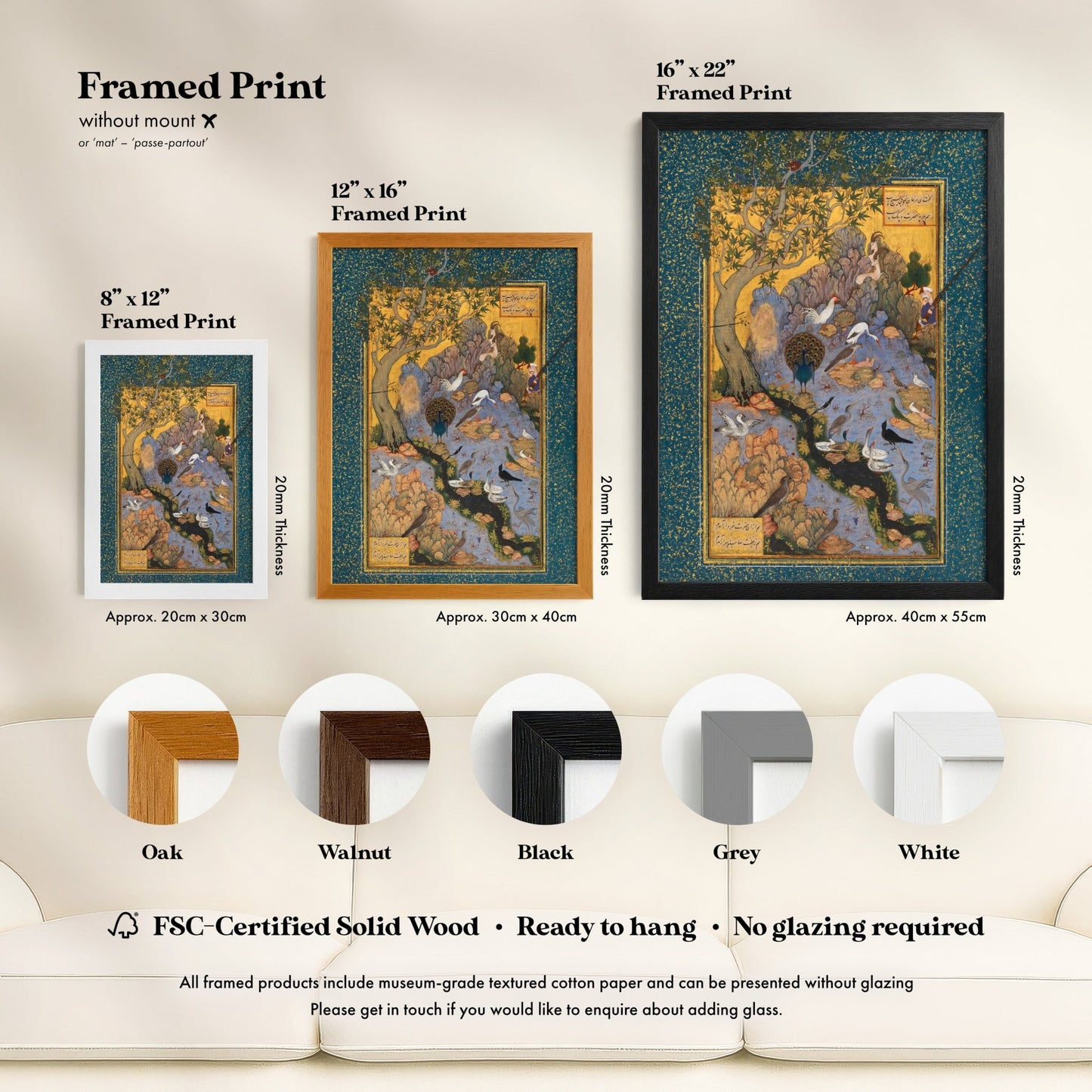 Persian Art - The Concourse Of The Birds | Art Prints | Pathos Studio