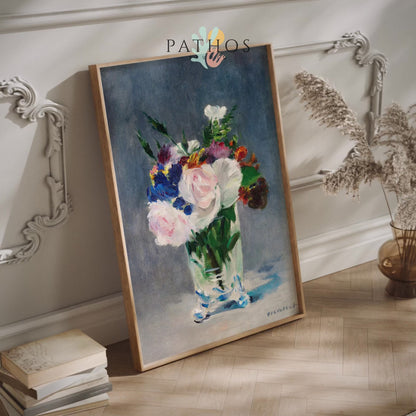 Flowers in a Crystal Vase