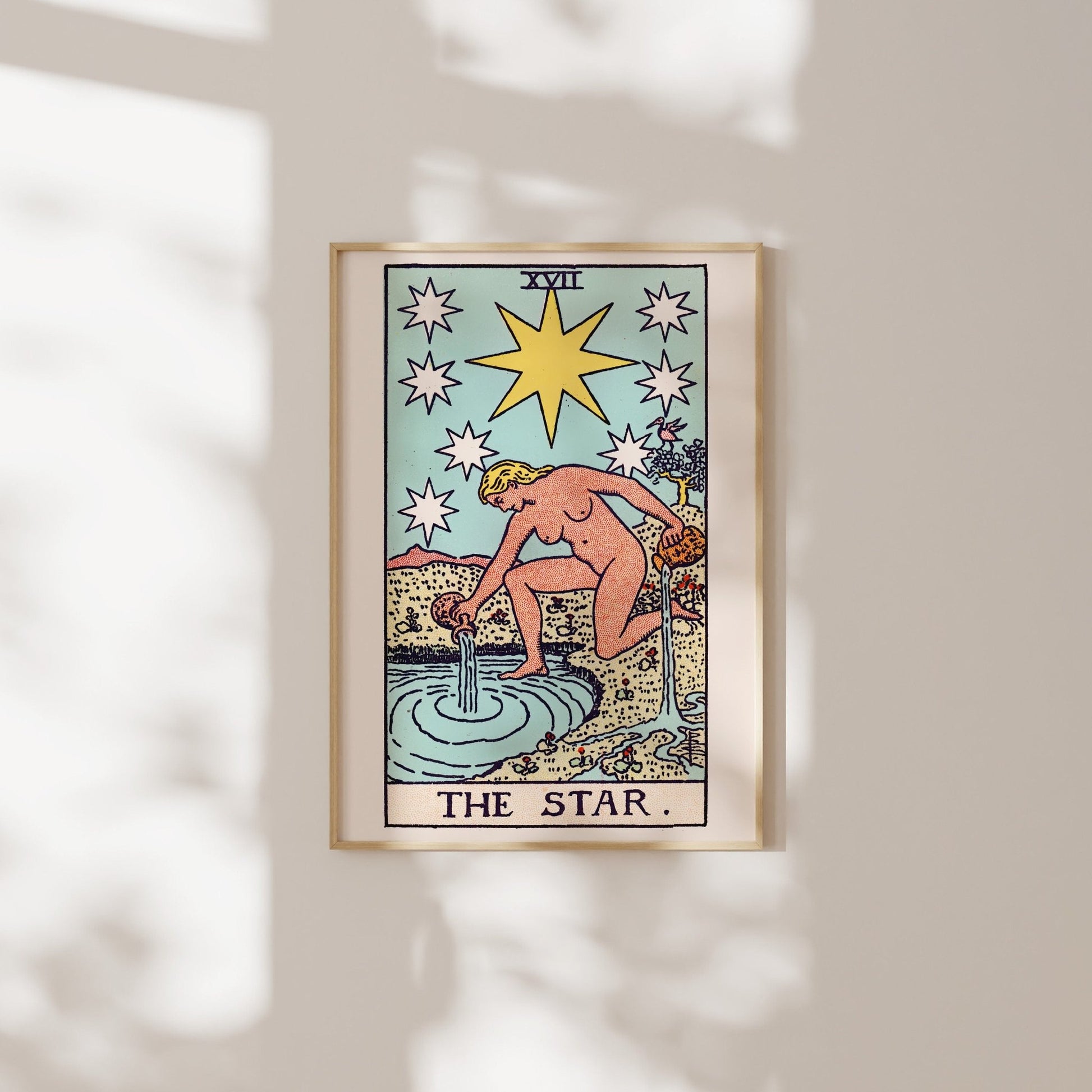 Set of 3 Tarot Card Prints: The Sun, The Moon & The Star - Pathos Studio - Art Print Sets