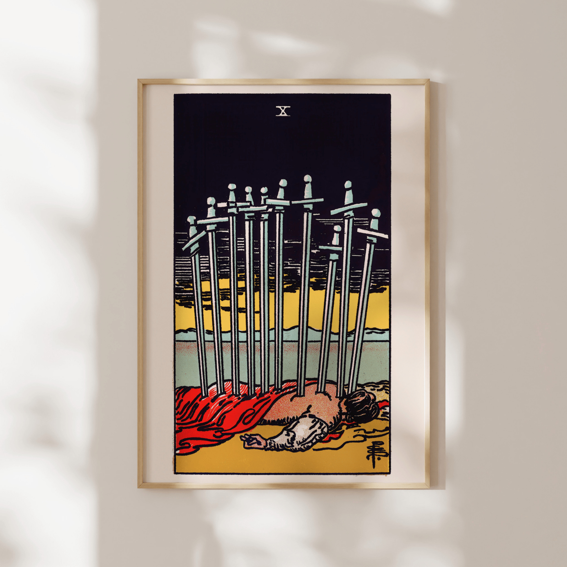 Tarot Art - 10 of Swords | Art Prints | Pathos Studio