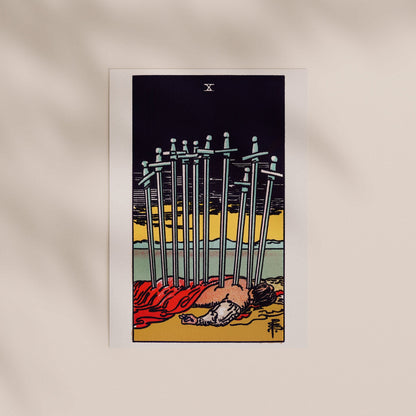 Tarot Art - 10 of Swords | Art Prints | Pathos Studio