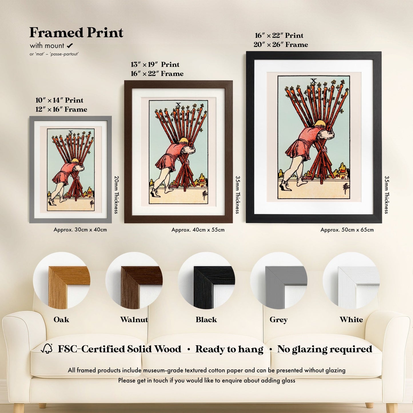 Tarot Art - 10 of Wands | Art Prints | Pathos Studio