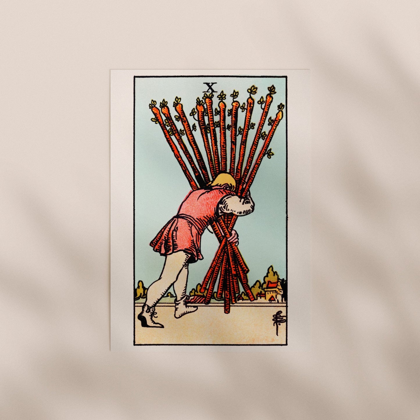 Tarot Art - 10 of Wands | Art Prints | Pathos Studio