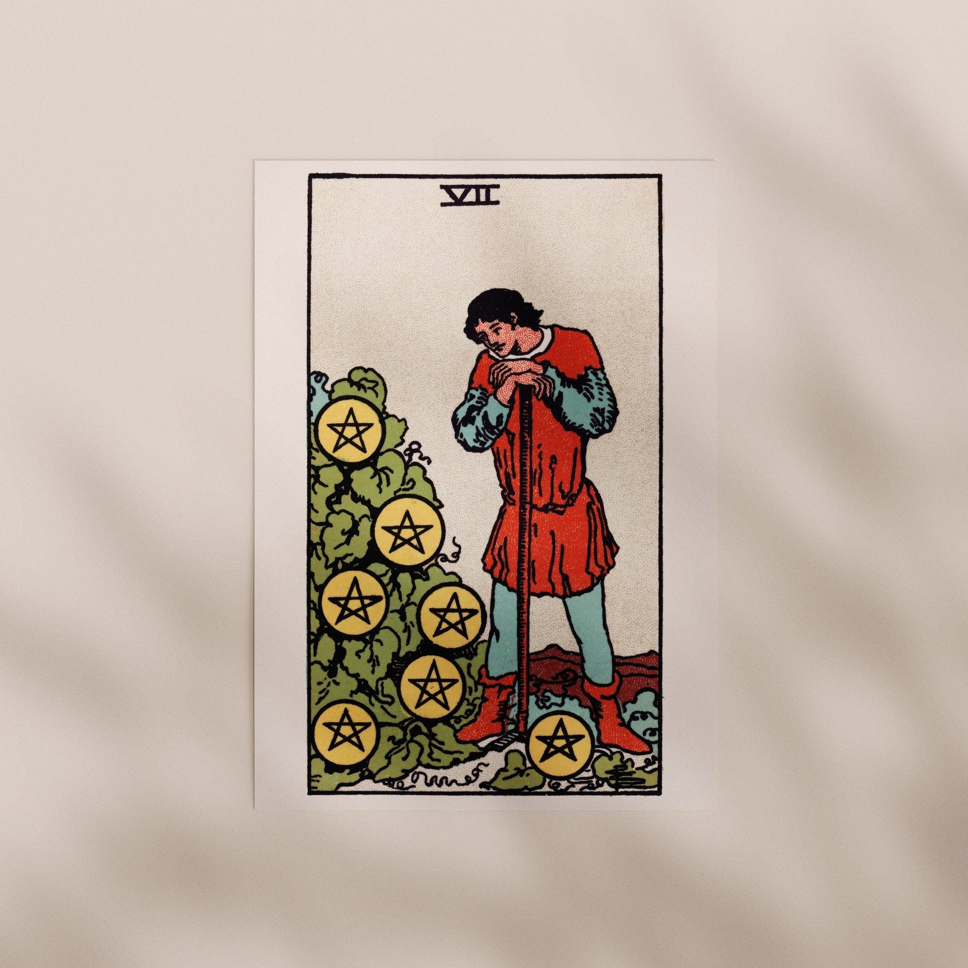 Tarot Art - 7 of Pentacles | Art Prints | Pathos Studio