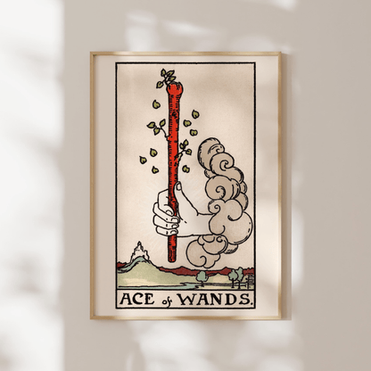Tarot Art - Ace of Wands | Art Prints | Pathos Studio