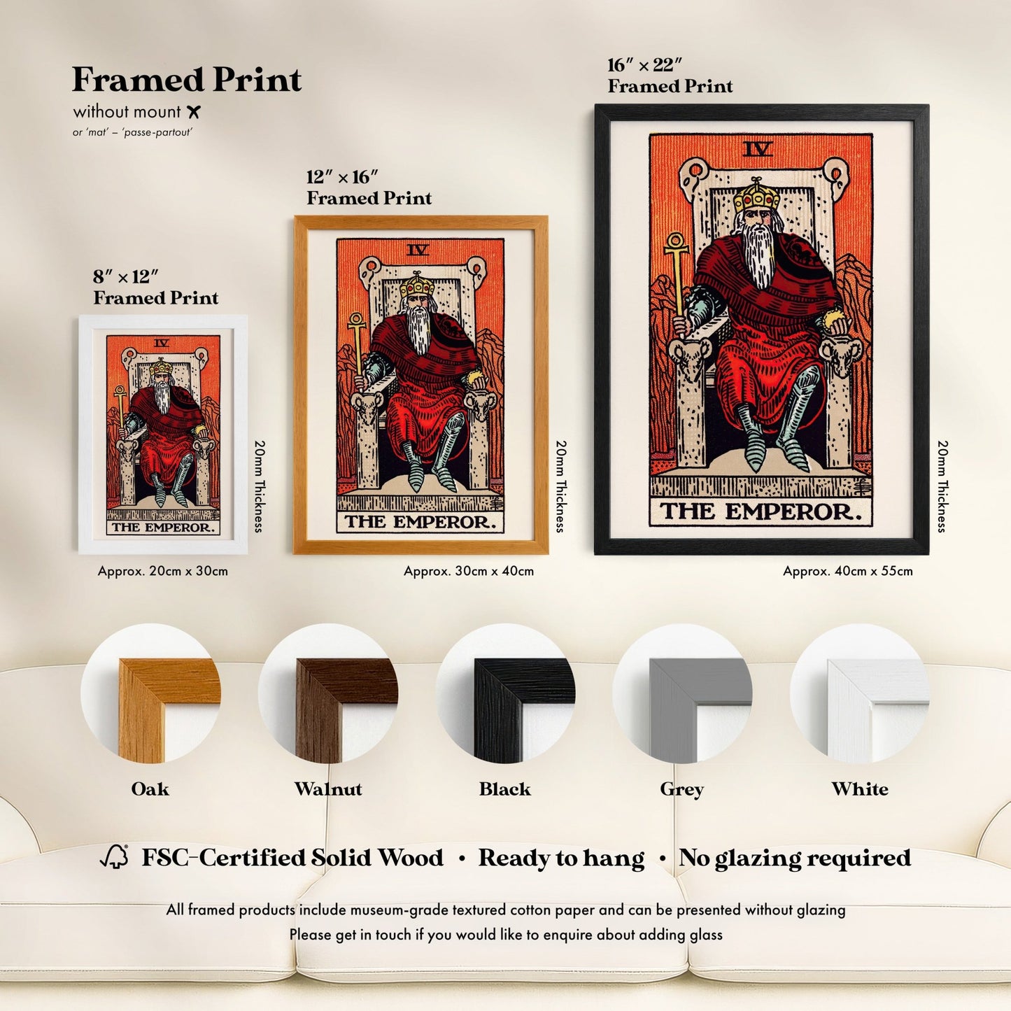Tarot Art - IV The Emperor | Art Prints | Pathos Studio