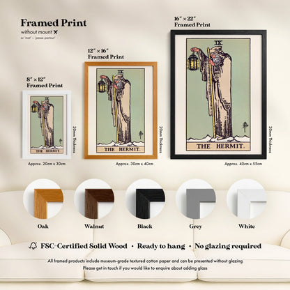 Tarot Art - IX The Hermit | Art Prints | Pathos Studio
