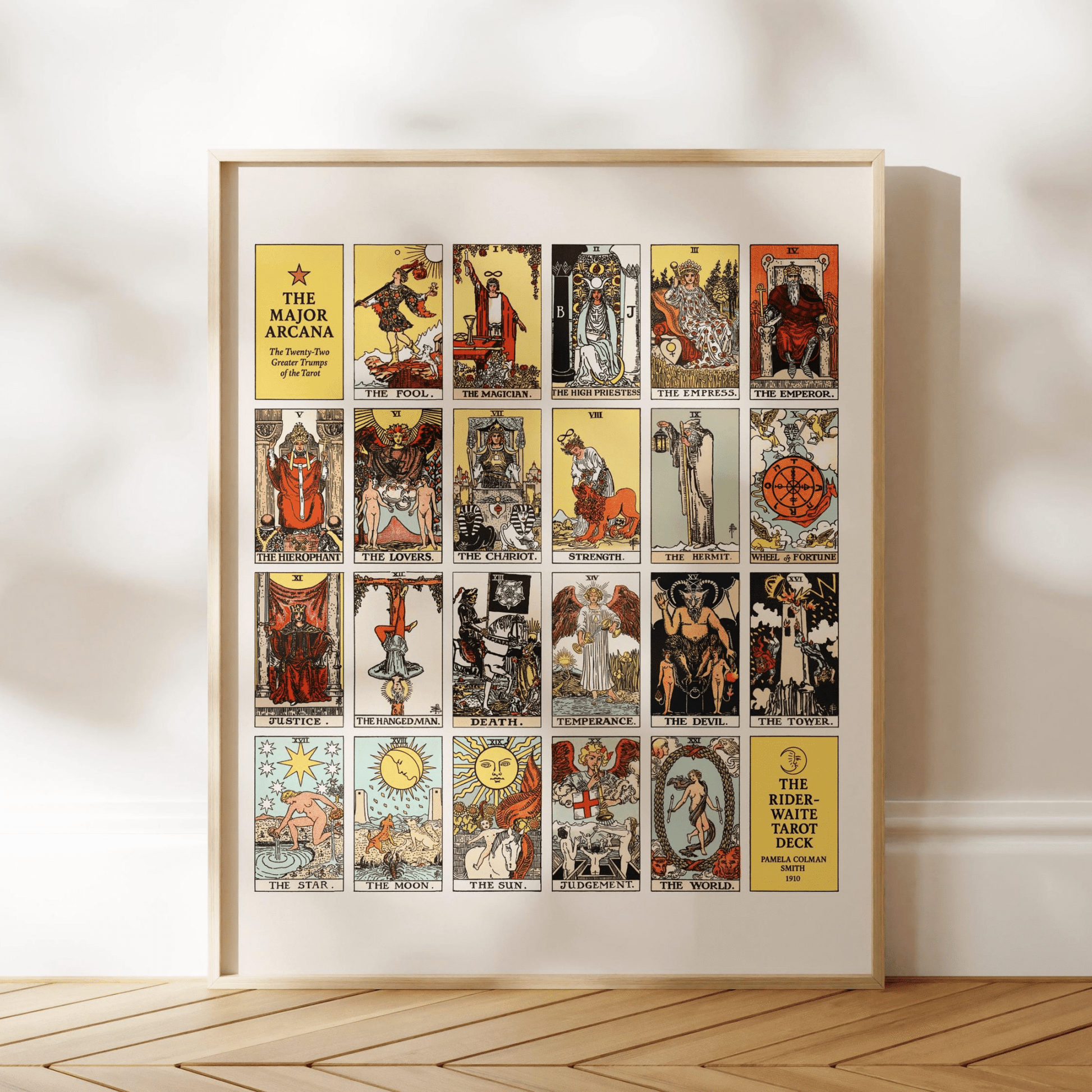 Tarot Art - Major Arcana Rider - Waite Deck by Pamela Colman Smith | Art Prints | Pathos Studio