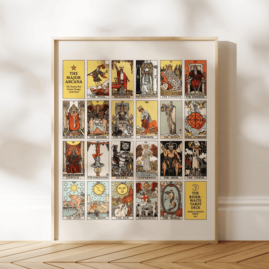 Tarot Art - Major Arcana Rider - Waite Deck by Pamela Colman Smith | Art Prints | Pathos Studio