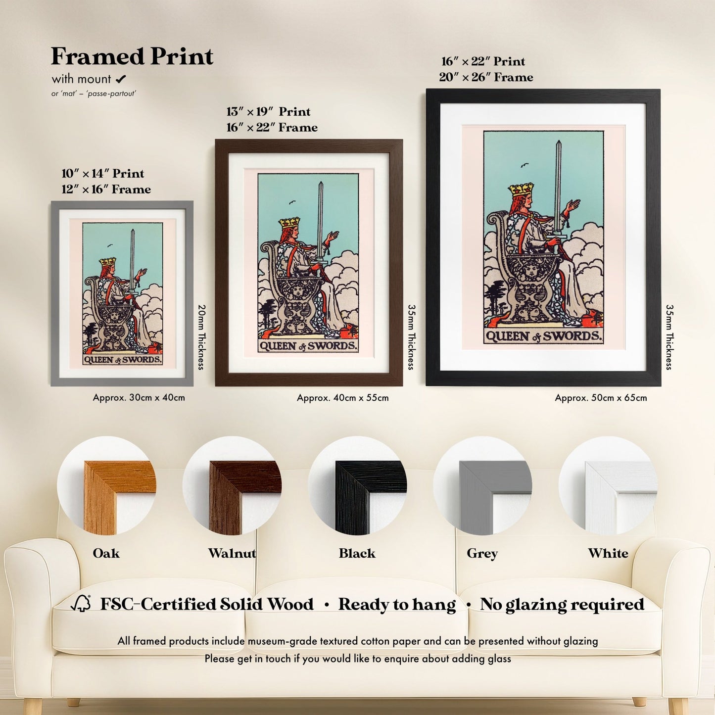 Tarot Art - Queen of Swords | Art Prints | Pathos Studio