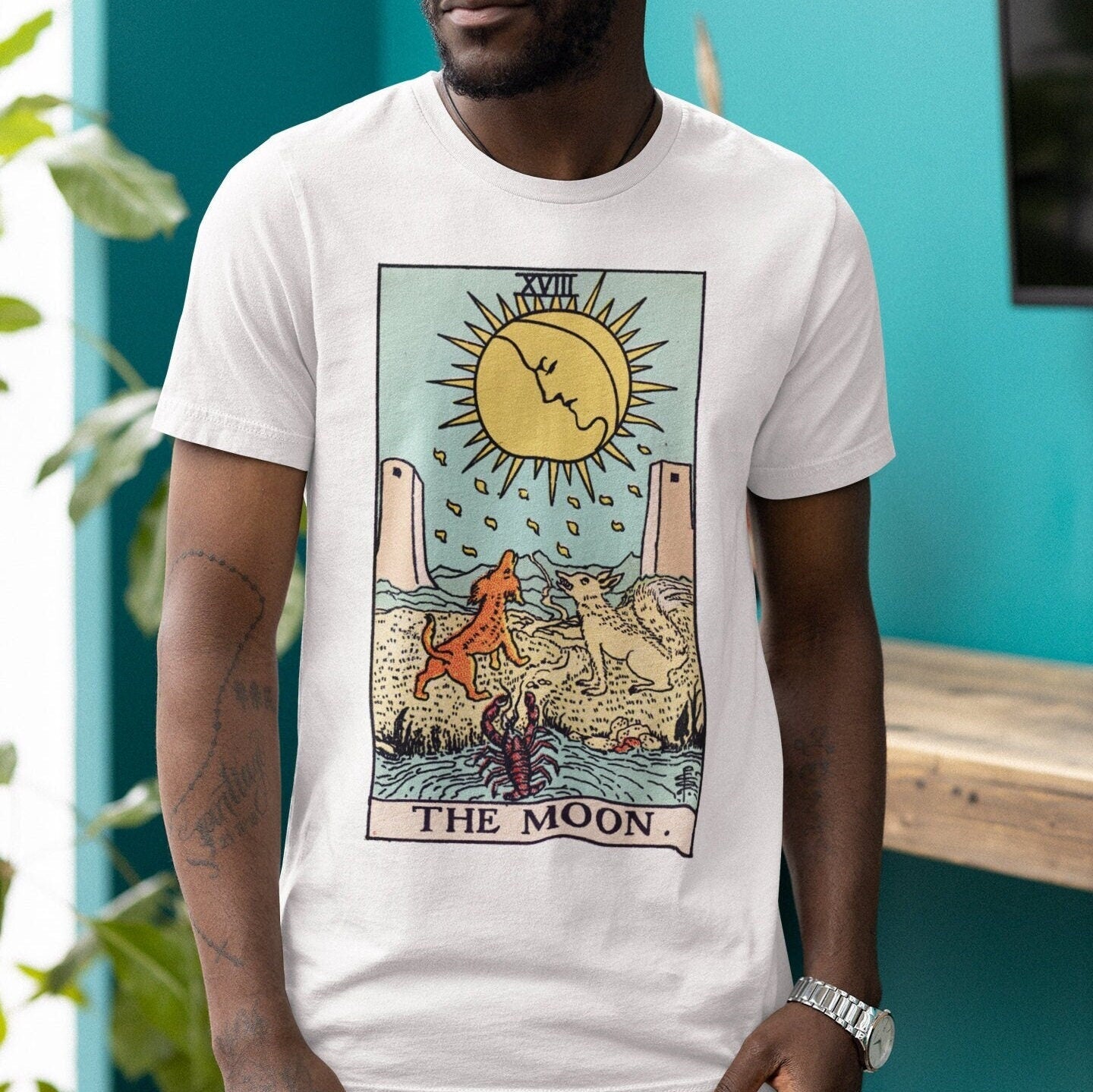 Tarot Art - The Moon T-Shirt | T-Shirts | Pathos Studio