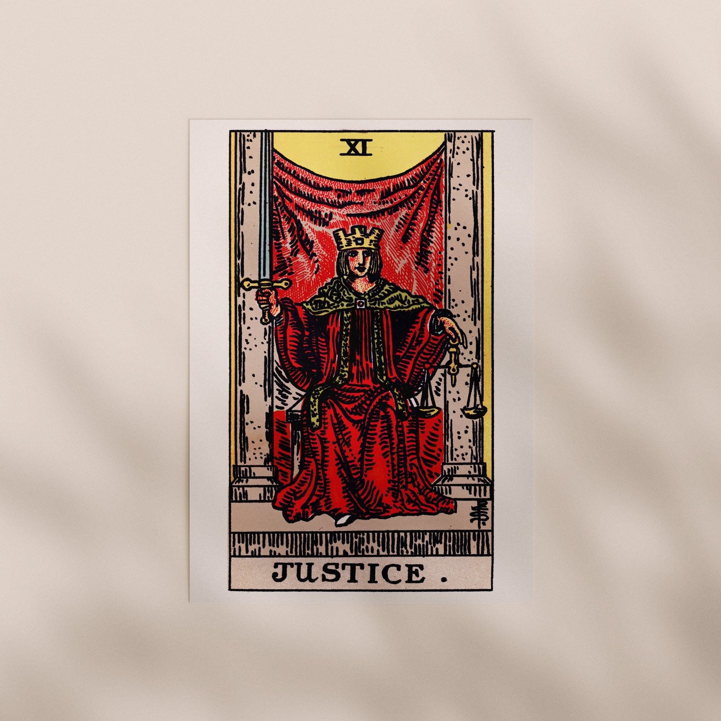 Tarot Art - XI Justice | Art Prints | Pathos Studio