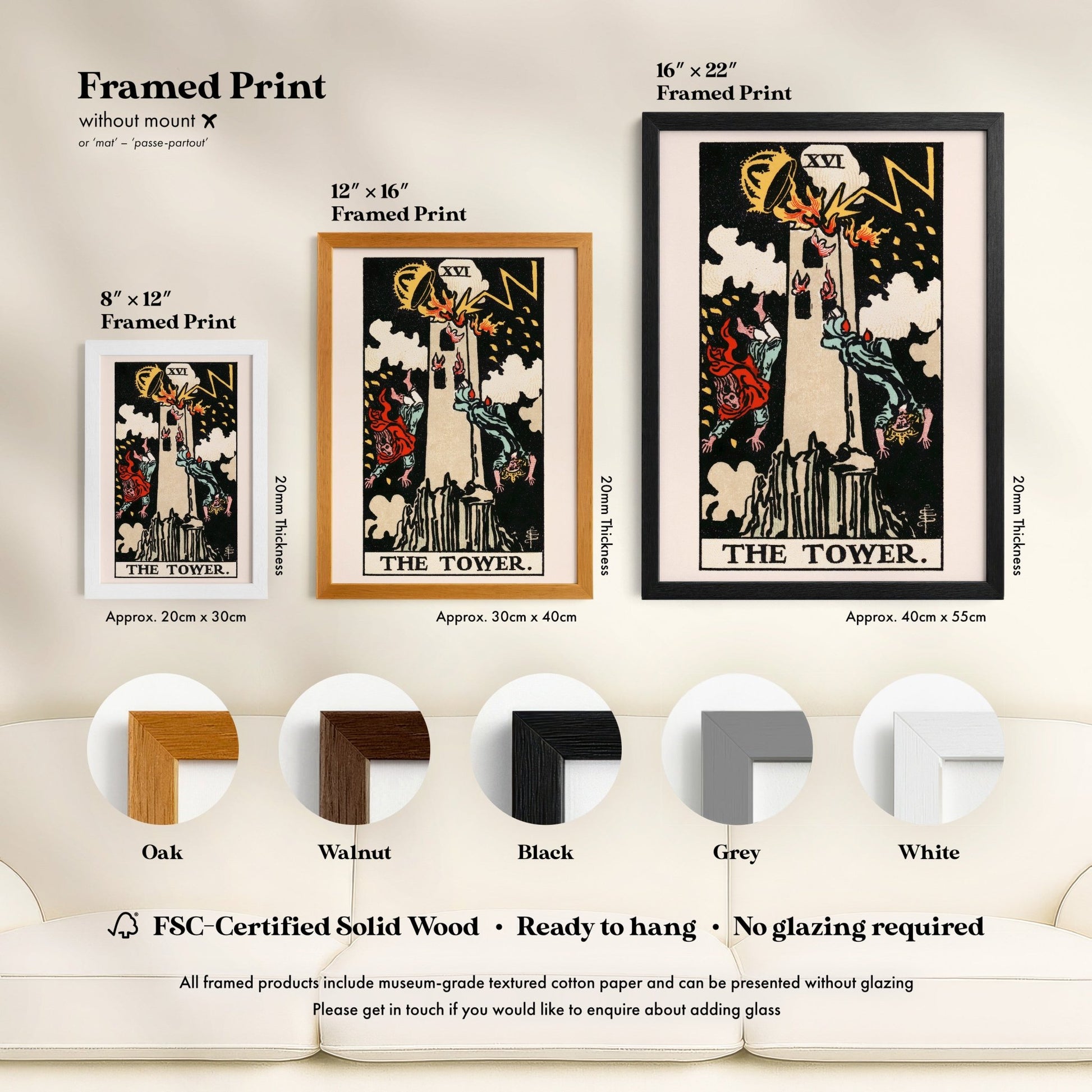 Tarot Art - XVI The Tower | Art Prints | Pathos Studio