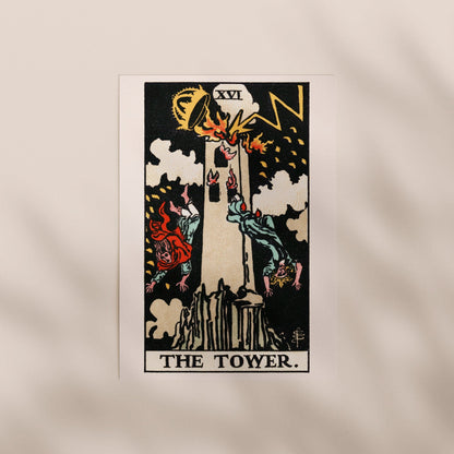Tarot Art - XVI The Tower | Art Prints | Pathos Studio