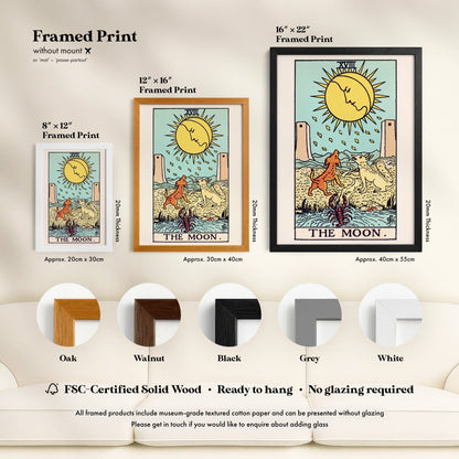 Tarot Art - XVIII The Moon | Art Prints | Pathos Studio