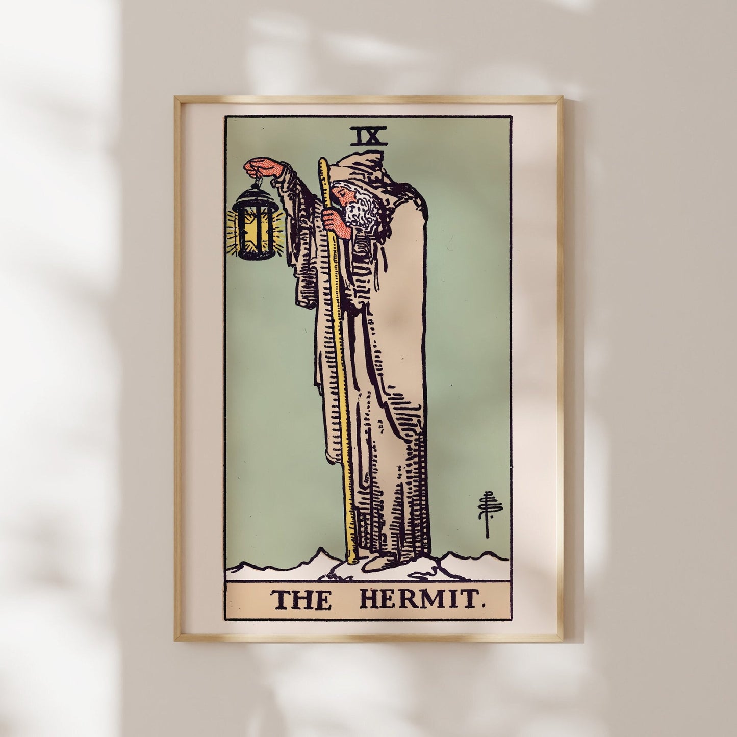 Tarot Print: IX The Hermit - Pathos Studio - Art Prints