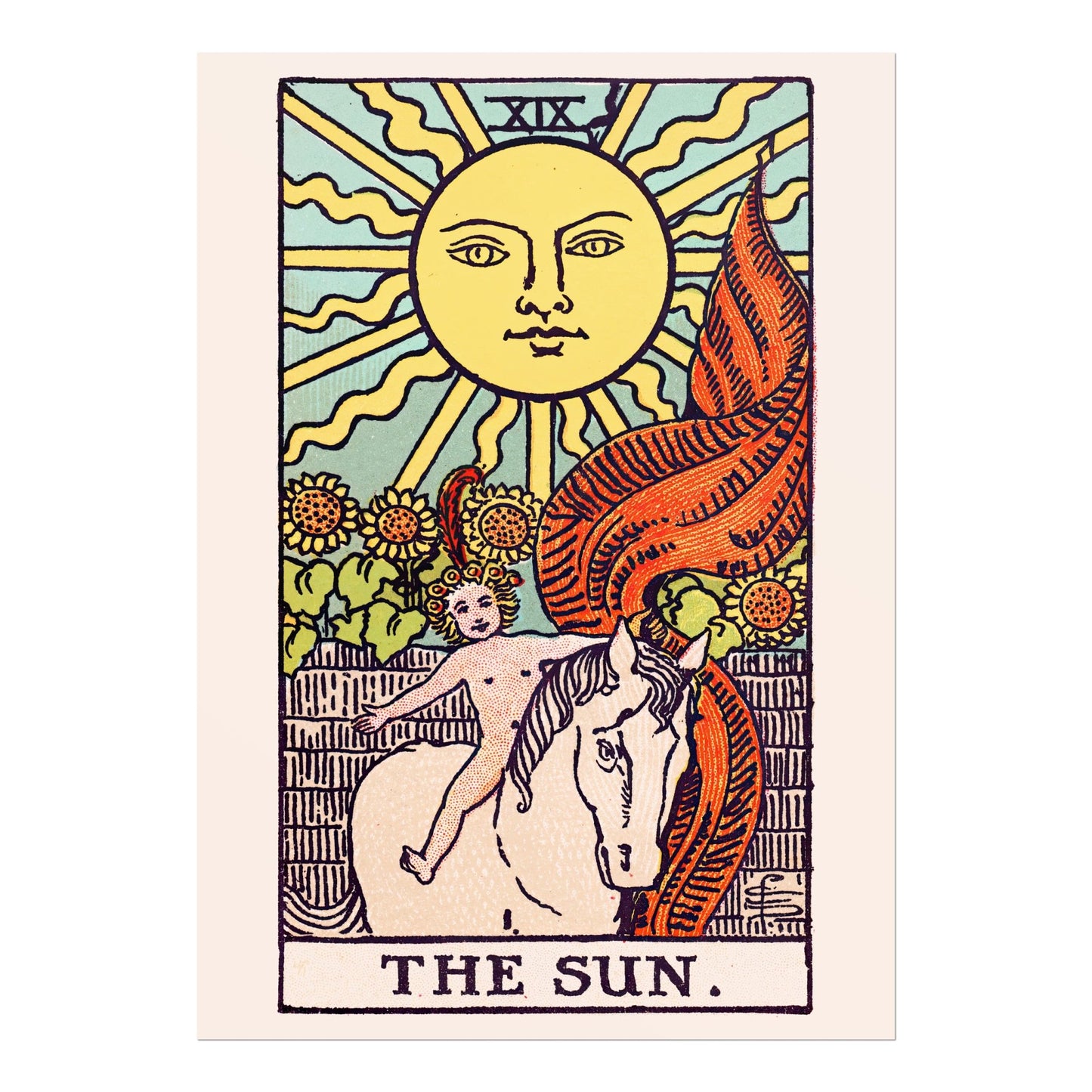 Tarot Print: XIX The Sun - Pathos Studio - Art Prints