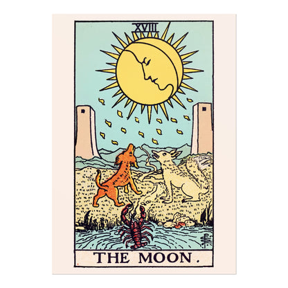 Tarot Print: XVIII The Moon - Pathos Studio - Art Prints